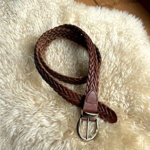 Vintage Braided Leather Belt